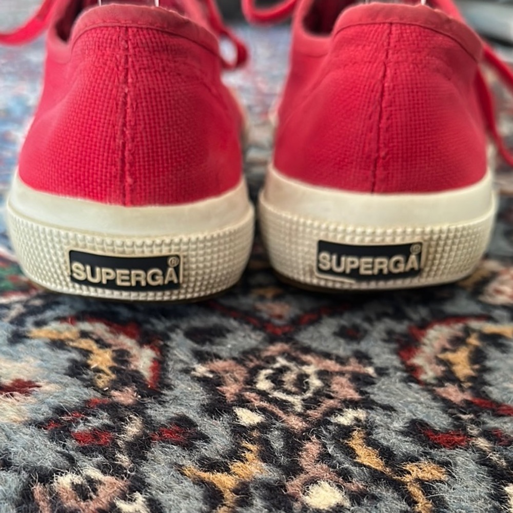 SUPERGA Red 2750 Cotu Classic Sneakers - Picture 8 of 12